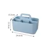 Organizador Plástico de Lanches Compartimentado Maquiagem Cesta de Cozinha Minimalista Moderna Caixa Tote de Escritório Caixa de Armazenamento de Mesa Portátil