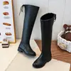Botas Largas para Niña 2026 Otoño/Invierno Nueva Moda Estilo Británico Forradas de Borrego Cálidas Botas Altas para Niñas Pequeñas