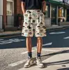 Shorts Casuais de Verão para Casal Estampa de Desenho Novo Calças de Praia Estilo Preguiçoso Casuais Calças Largas Calças de Pijama para Casa
