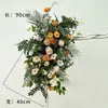 Nuevo Arreglo de Piso Grande para Boda Banquete de Compromiso Flor de Seda Arreglo Floral Decorativo Terminado Pasillo Arte Floral de Boda