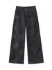 Calça Cargo Casual com Estampa da Moda para Mulheres, Perna Larga, Solta, Emagrecimento, Estilosa, Versátil, Reta