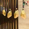 Ouro de Areia Vietnamita Pedra dos Desejos Amor Couple Pingente Tendência Latão Banhado a Ouro Acessório Masculino e Feminino Popular em Transmissões ao Vivo