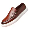 Zapatos de Cuero Ligeros de Estilo Británico Casual de Moda para Hombre de Talla Grande, Slip-On, Formales de Negocios, Populares en Amazon, Transfronterizos 2508