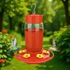 Alimentador de Colibríes 6 Flores Gran Capacidad Alimentador de Colibríes para en stock Base Mejorada Tapa Superior Antihormigas