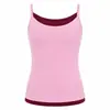 Nuevo top de yoga de dos piezas falso con costuras transfronterizas para mujer, adelgazante y que realza la figura, con hermosas tiras en la espalda, sexy y a prueba de impactos para correr