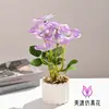 Bonsai de Magnólia com Várias Flores Artificiais para Sala de Estar Estudo Decorações de Mesa de Escritório Enfeites de Plantas Artificiais