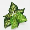Venda Direta de Fábrica de Plantas Verdes Artificiais, Planta Filodendro Folha de Tartaruga de 9 Cabeças, Materiais para Parede de Fundo, Arranjo de Flores, Decoração Interna e Externa