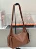 Bolsa Hobo Casual de Couro Genuíno Nova para Outono e Inverno, Grande Capacidade, Bolsa Versátil de Alta Qualidade para o Dia a Dia, Bolsa de Ombro
