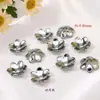Chapado en Oro de 18k Colorido y Duradero Base de Flor para Pulsera DIY Base de Flor Hueca con Pétalos Cuentas Espaciadoras Tapa de Flor Paquete de Materiales para Accesorios de Joyería