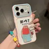 ¿Qué pasa? Pescado transeúnte aplicable funda de teléfono Apple 17promax chicas alta 16/15 transparente caricatura 14