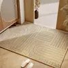 Novo Tapete Simples de Juta para Entrada Limpa-Chão de Corredor Tapete Decorativo para Pés Estilo Linho Tapete de Piso Tecido Dropshipping