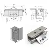 Hfn35-48 Hfn34-48 Hfn35-48 Bisagra Oculta de Acero Inoxidable Bisagra Plegable Interior en Forma de I