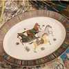 Jingdezhen Cerámica Vajilla Aima Cuenco Flor Plato Plato Hueso Porcelana Juego Hogareño Cuenco Arroz Cuenco Sopa Plato Vajilla Plato Comida Occidental