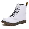 1460 populares clásicas de 8 ojales Botas Martin para hombre DR Botas altas para pareja Cuero británico Casual Retro Overol Botas