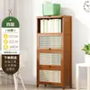Estantería de Oficina de Madera Maciza de Múltiples Niveles para Almacenamiento Interior en el Hogar con Puerta Estantería para Libros Armario de Almacenamiento para Sala de Estar Estudiante Armario de Almacenamiento