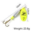 Isca Spinner Rotativa Ftk para Arremesso de Longa Distância, Spinner Ponderado para Peixe-Preto, Carpa Crucian e Robalo, Transfronteiriço
