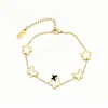 Pulsera popular de titanio y acero estilo ins, moderna, versátil, corazón, mariposa, estrella, geométrica, de acero inoxidable, joyería para la mano