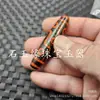 Cuentas Dzi de Nueve Ojos Negras y Rojas, Cuentas Sueltas de Jade, Cuentas Cilíndricas de Ágata, Accesorios para Joyería, Cuentas Hechas a Mano