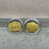 Pegatina de Teléfono de Oro Puro 999 Oro 2mg Princesa Por Favor Hazte Rico Rápido Lámina de Oro Atrae Dinero Pequeño Regalo Promocional Venta al por Mayor desde el Fabricante