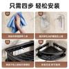 Estante de almacenamiento de esquina para inodoro, estante triangular sin agujeros para baño, inodoro, lavabo, ducha, estante de almacenamiento montado en la pared