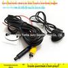 Câmera de ré para carro 12V imagem HD estilo pequeno disco voador com linha de controle lente de comutação frontal e traseira
