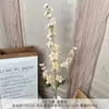 Decoración de Flores Artificiales de 3 Ramas para Hogar Sala de Estar Mesa de Comedor Montaje Escena de Boda Accesorios para Fotografía