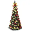 Decoraciones Navideñas Nuevas Transfronterizas Árbol de Navidad Plegable Retráctil Árbol Decorativo de Cifrado de Simulación Luminoso para el Hogar