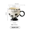 Diseño de Taza de Cerámica Retro Taza Alta para Agua Regalo de Alta Gama Taza de Café de Oficina Taza Souvenir