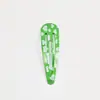 Pinza de Pelo Coreana con Forma de Gota de Agua Pinza de Pelo Estampada Pinza BB Accesorios para el Cabello Pinza de Pelo para Mujer Metal Accesorios al por Mayor Accesorios Pinza Lateral Pinza para Flequillo