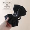 Fábrica de Yiwu Accesorios para el Cabello Estilo Coreano Elegante Moño Negro Pinza para el Cabello Trendy Accesorio para el Cabello de Alta Gama Pinza de Tiburón para Mujer