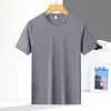 Nueva camiseta de seda de hielo de verano 2024 para pareja, hombres y mujeres, cuello redondo, secado rápido, transpirable, ligera, casual, deportiva, manga corta