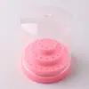 Caja de Almacenamiento para Uñas Artísticas, Caja de Almacenamiento para Cabezales de Pulido de Uñas, Estante Exhibidor con Ranuras, Caja de Almacenamiento y Organización, Caja de Almacenamiento para Herramientas de Uñas