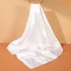 Pañuelo de Seda de Color Sólido de 90 cm, Pañuelo Cuadrado Grande de Color Único, Parasol de Seda Artificial, Pañuelo Cuadrado de Satén Brillante, Chal, Hecho a Medida