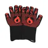 Venta de Liquidación Guantes Resistentes al Calor para Cocina de Barbacoa al Aire Libre Horneado Temperatura Alta Guantes Resistentes al Calor para Horno de Microondas Aramida