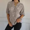 Estación Primavera y Verano 2025 Estación Independiente Camisa de Mujer con Botones Bordados de Encaje Cuello en V Europea y Americana Amazon Transfronteriza Blanca