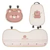 Almofada de assento de carro Blue Rain, pelúcia e design fofo de urso, adequada para outono e inverno, antiderrapante, almofada de assento de carro estilo cartoon