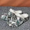 Sandalias de Playa Populares Versátiles de Verano Transfronterizas con Diseño Impreso, Sandalias y Chanclas de Verano de Suela Suave para Hombre