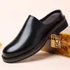 Sandalias de slip-on para hombre al por mayor, mocasines de verano business casual, con suela gruesa, antideslizantes, mules tipo media pantufla
