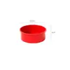 Forma Redonda Profunda Antiaderente Extra Grossa para Cheesecake 4 Polegadas 6 Polegadas 8 Polegadas 10 Polegadas Forma Redonda de Silicone para Assar Bolo
