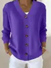 Exportação Transfronteiriça Estilo Europeu e Americano Outono e Inverno Novo Cardigã Tricotado Feminino Cor Sólida Casual Moda Jaqueta Suéter Cardigã Feminino
