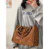 Bolsa Tote feminina grande capacidade moda outono e inverno veludo cotelê bolsa de ombro casual versátil bolsa mensageiro portátil bolsa de mulher para o trabalho