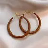 Pendientes Marrones Maillard Pendientes para Mujer 2025 Nuevo Estilo Caliente Diseño de Nicho Pendientes Temperamento Casual Pendientes de Otoño e Invierno