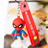 Animación Creativa Venganza Alianza Spider-Man Capitán América Lindo Dibujo Animado Colgante de Bolsa Llavero de Coche