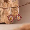 Anel de Amethysto Natural, Citrino e Peridoto, Anel de Girassol em Prata de Lei S925 com Pedras Coloridas, Anel Feminino, Direto da Fábrica Fonte