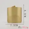 Cinzeiro todo em latão com tampa cinzeiro de carro decoração de mesa para escritório em casa estilo retrô simples personalizado