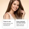 El Shampoo Hidratante y Suavizante de Cebolla Gleamxi limpia e hidrata el cabello, dejándolo con un aroma fresco, brillo, suavidad y fácil desenredo.