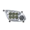 Ensamblaje de intermitente Haibao luz de coche con toldo totalmente cerrado faro de vehículo de cuatro ruedas faro delantero triciclo eléctrico