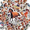 Nuevas 56 Pegatinas Motivacionales de Caballos de Colores, Diseños de Caballos Galopando con Frases Conmovedoras, Pegatinas Decorativas DIY para Entusiastas de los Caballos