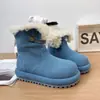 Botas de nieve de suela gruesa para mujer, nuevo modelo de invierno 2026, botines cortos tipo Birkenstock de doble uso con forro de felpa
