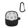 Adequado para Estojo Protetor de Fone de Ouvido Jbl Tune Flex Pequeno Feijão de Cristal, Estojo de Fone de Ouvido de Silicone de Cor Sólida com Design de Fivela Caixa de Fone de Ouvido